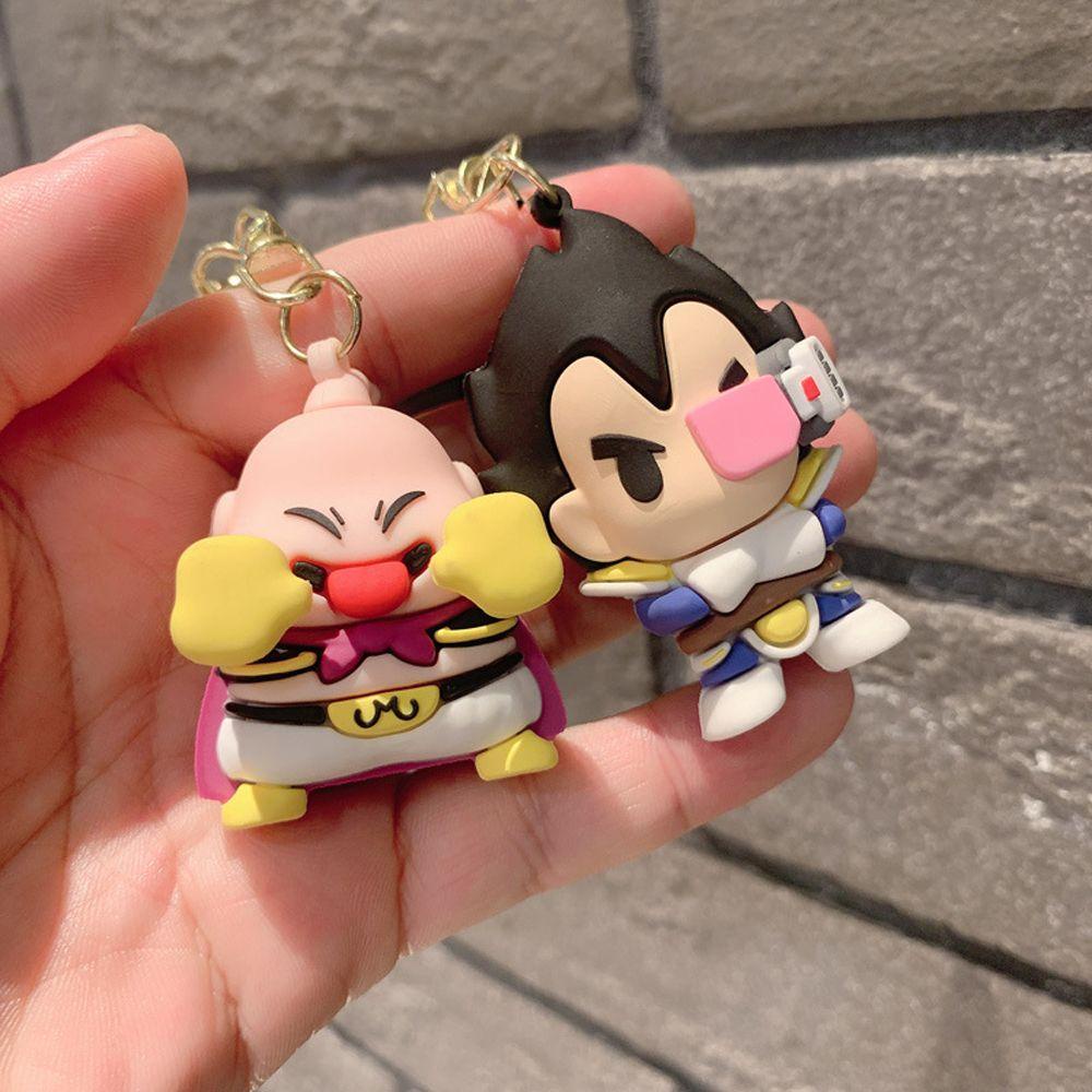 Mxbeauty Gantungan Kunci Wanita Lucu Unik Anime Dragon Ball Desain Kartun Vegeta IV Alloy Cartoon Key Holder