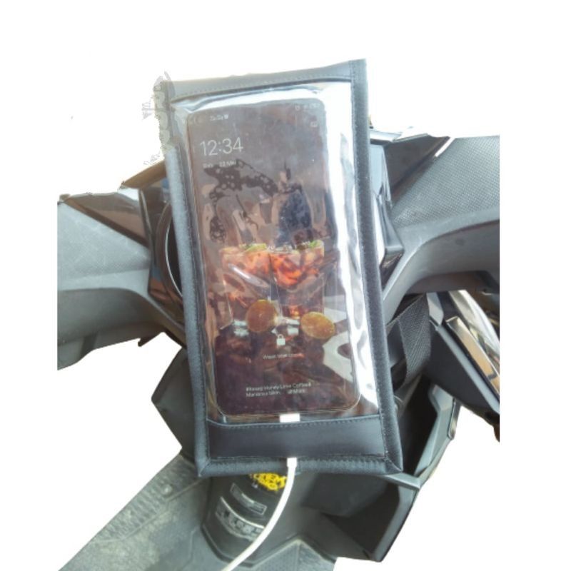 Phone Holder HP Waterproof Anti Air layar sentuh untuk sepeda motor