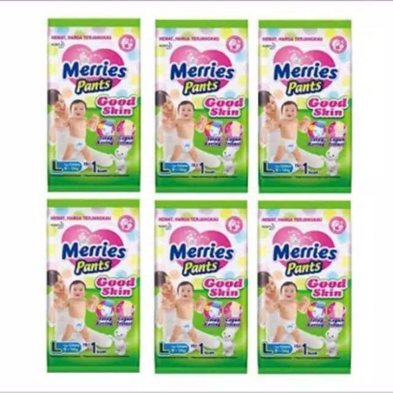pampers merries renceng L isi 6