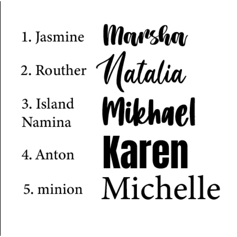 

custom sticker balon / custom sticker nama