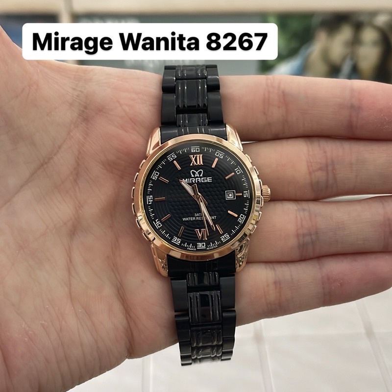Jam Tangan Mirage 8267 Wanita Rosegold