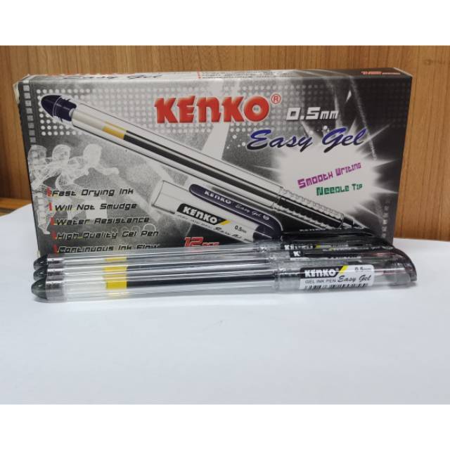 

Pulpen Kenko Easy Gel Tinta Hitam Harga Satuan