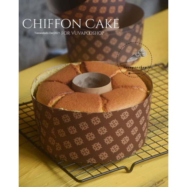 Cup Chiffon Cokelat / Cup Chiffon Cake Coklat / Cup Kertas Chiffon / Kertas Kue Chiffon