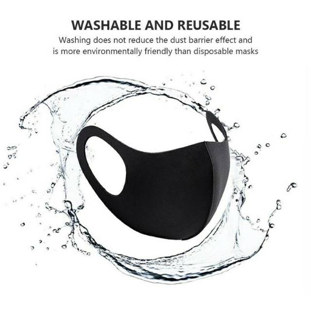 Masker Kain Scuba Bisa Cuci Ulang Bahan Lembut di Wajah M09