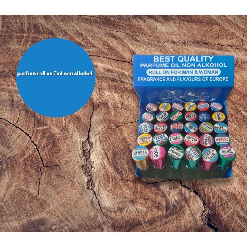 parfum roll on 7ml 30 botol free box
