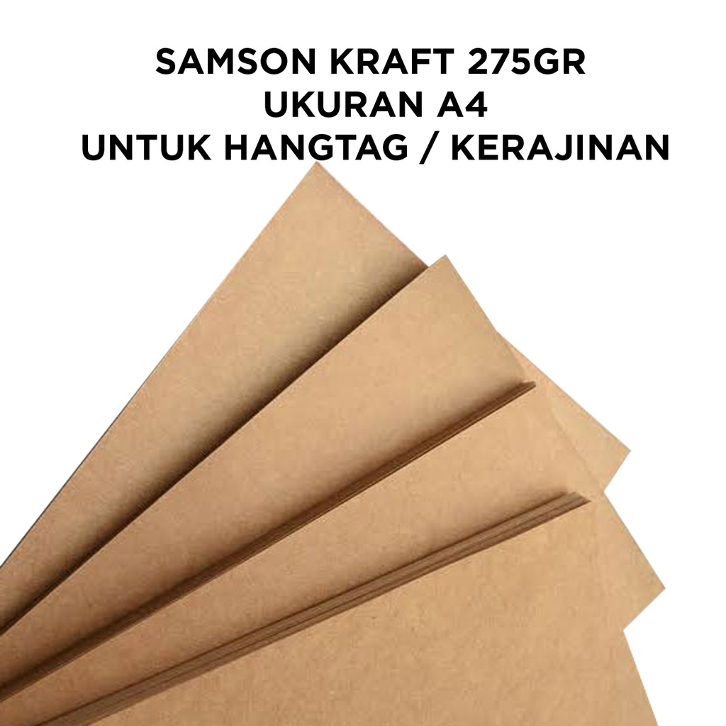 

Kertas Samson Coklat 275gr Ukuran A4 Harga Murah
