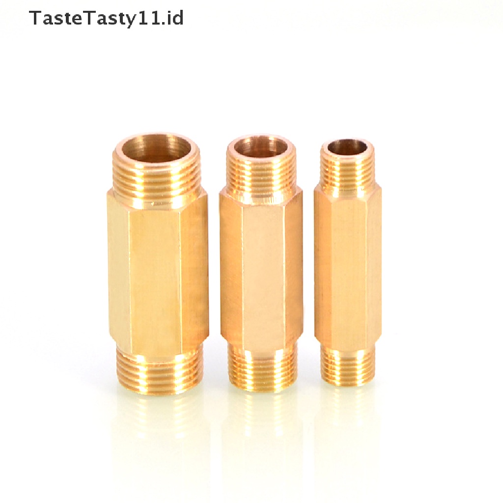 【TasteTasty】 Brass Extension Pipe External 1/2 3/4 Male Thread Adapter for Water Oil Gas .