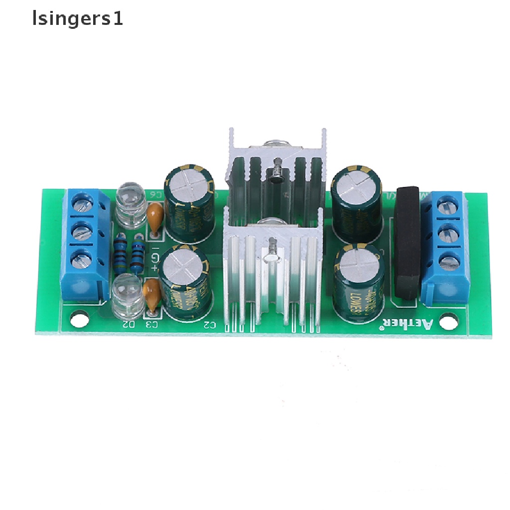 (lsingers1) Lm7815 + LM7915 Modul power supply regulator Tegangan Ganda 15V