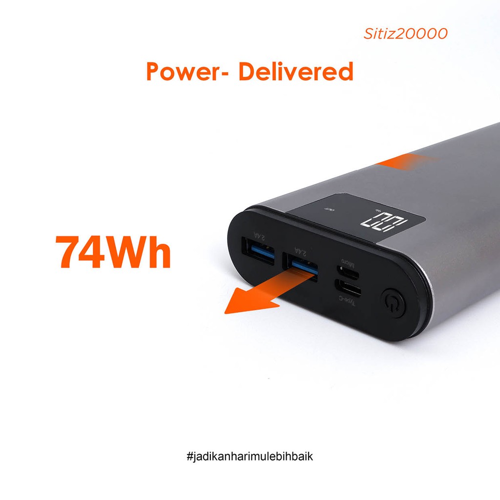 Powerbank 20000 MaH  Fast Charging  JETE A5 - Garansi Resmi  2 Tahun