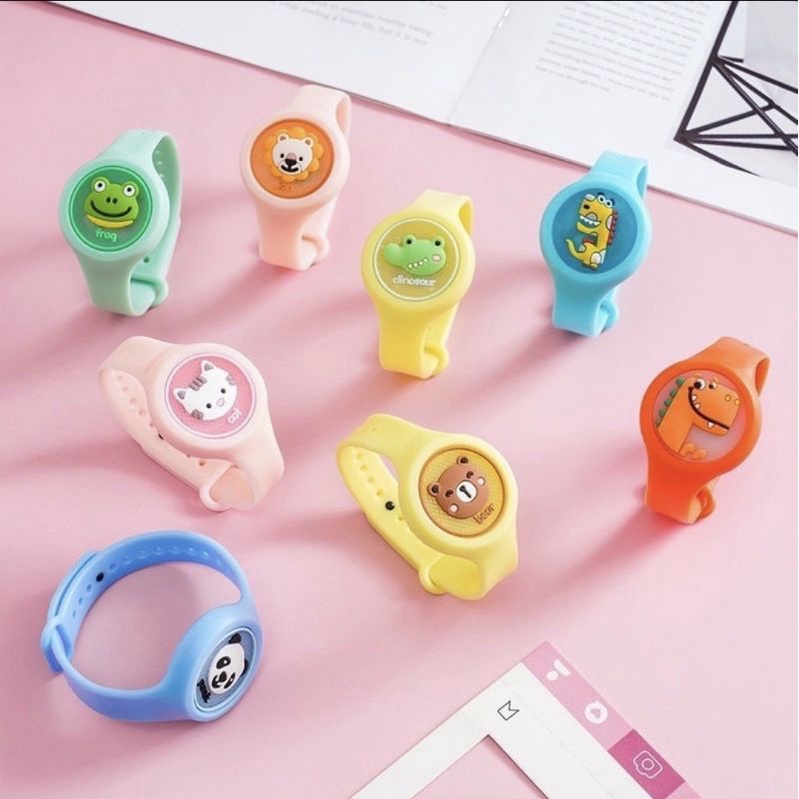 Gelang Jam Tangan Anti Nyamuk Bayi dan Anak- NO LED - Bikit Clip Guard