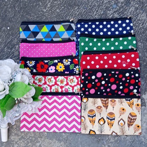 

POUCH KANVAS TWILL TEBAL MOTIF BISA UNTUK SOUVENIR 18x12