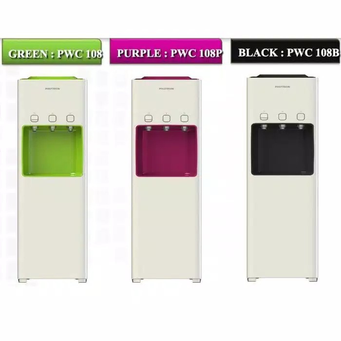 Water Dispenser Galon Atas Polytron 3 Keran PWC 108 Kompresor