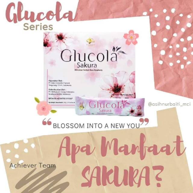 Glucola sakura / produk MGI MCI original /minuman kesehatan  /kolagen