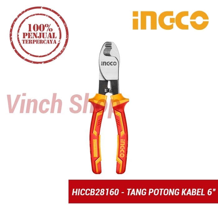 TANG POTONG KUPAS KABEL LISTRIK INGCO 6 INCH