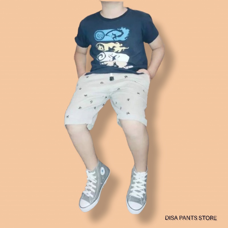 Celana chinos motif anak / celana pendek anak / celana pendek motif anak