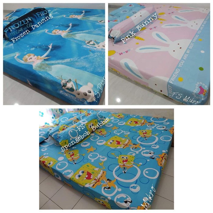 [ 140X190] Urung Kasur Kapuk/Kulit Kasur Kapuk/Sarung Kapuk Rende MM989 Sprei Ukuran 90X200 Karakt