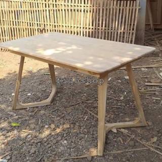  Meja  Makan Kafe Cafe Minimalis Custom  ukuran 90x60 Kayu  
