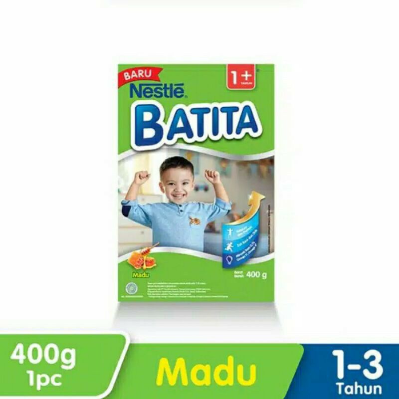 BATITA 1+ Susu Pertumbuhan Anak usia 1 - 3 Tahun rasa Madu 400 gr
