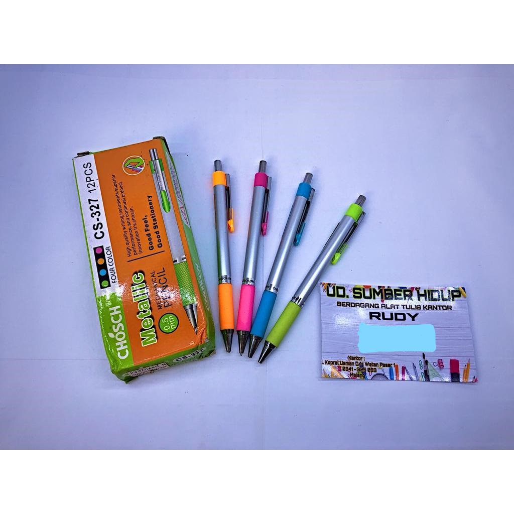 

Pencil Metallic (CS-327) 0.5mm, Harga Perlusin isi 12 pcs