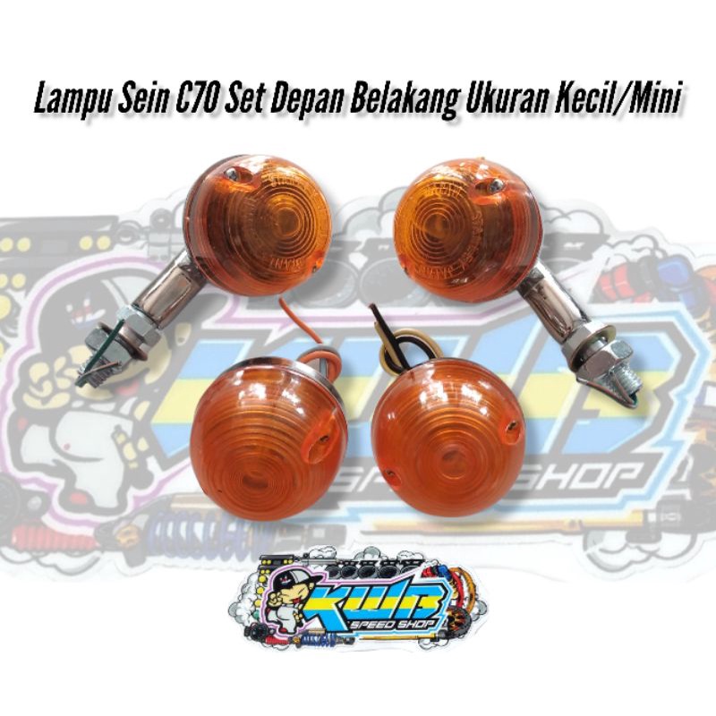 Lampu Sein Set Depan Belakang C70 mini kecil Standar mini Lampu Reting honda C70 standar Lampu Reteng C70 LAMPU SEIN HONDA C70 SET DEPAN BELAKANG MINI KECIL JAPAN