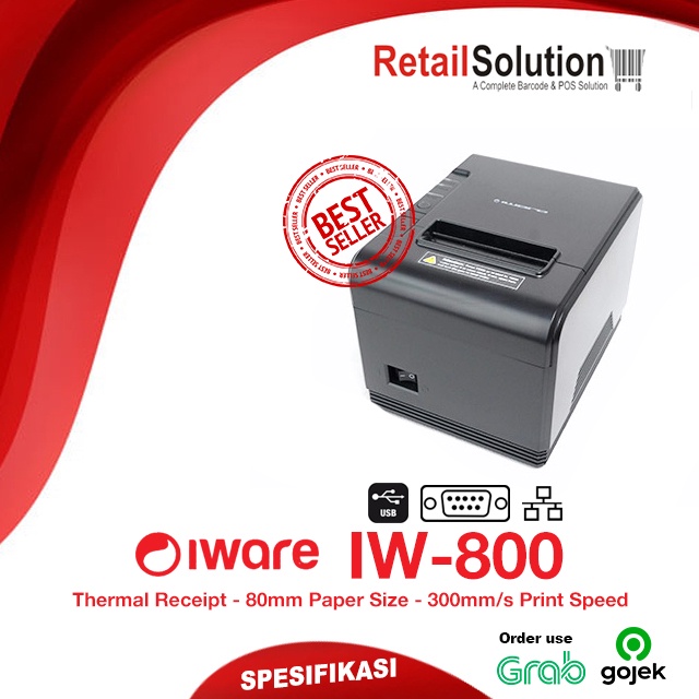 IWARE IW-800 80mm Thermal Printer Kasir Auto Cutter