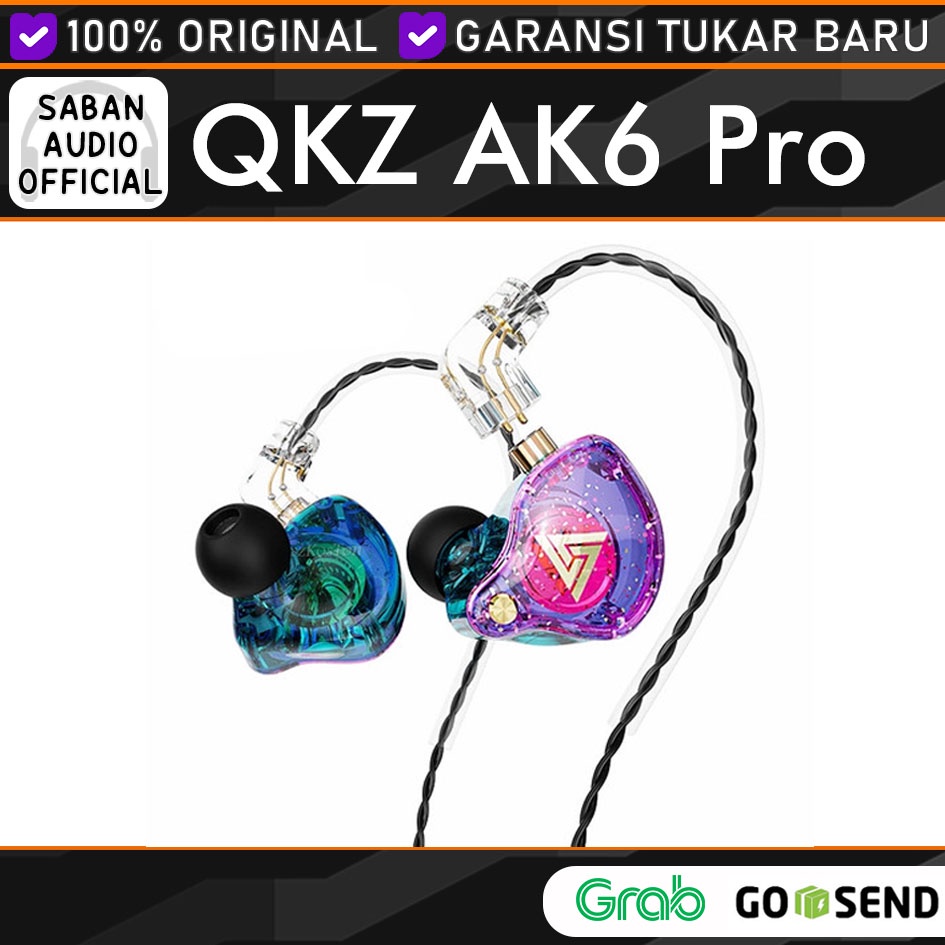 QKZ AK6 PRO Earphone with Mic Detachable alt KZ EDX Pro TRN MT1