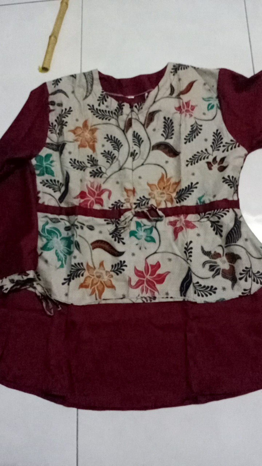 M-l-xl-xxl Batik Wanita Asj Sa Hrb026 Kenongo Kemeja Tosca Pendek