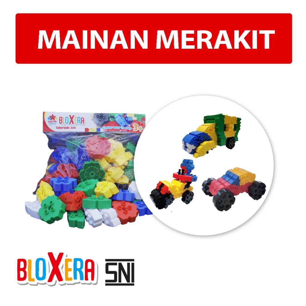 Seraphina Mainan Merakit BloXera Upgrade Set Bricks Edukatif Kreatif