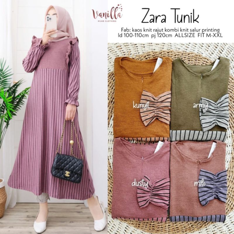 ZARA TUNIK / TUNIK WANITA ORIGINAL BY VANILLA