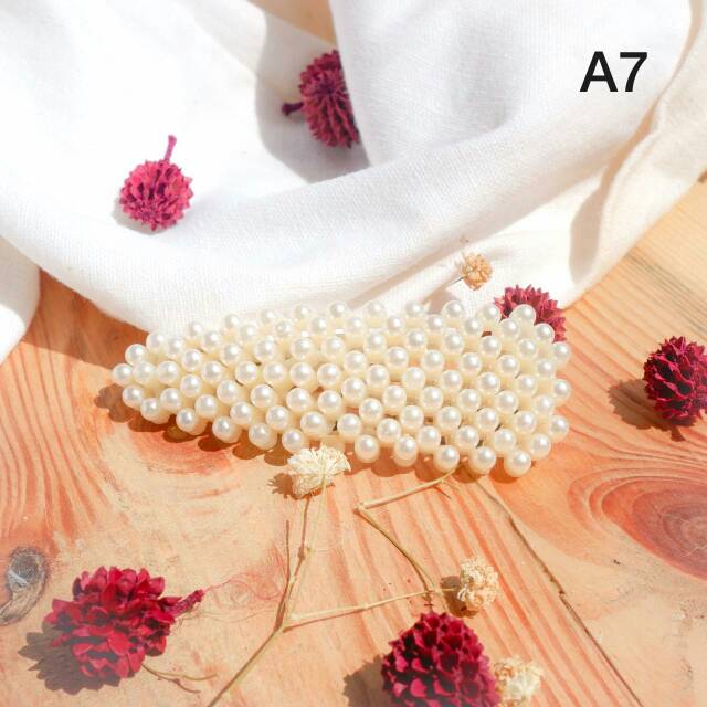 READY Korean Pearl Hair Pin 1 pcs | Jepit Rambut Korea | Pearl Barrette import Seri A