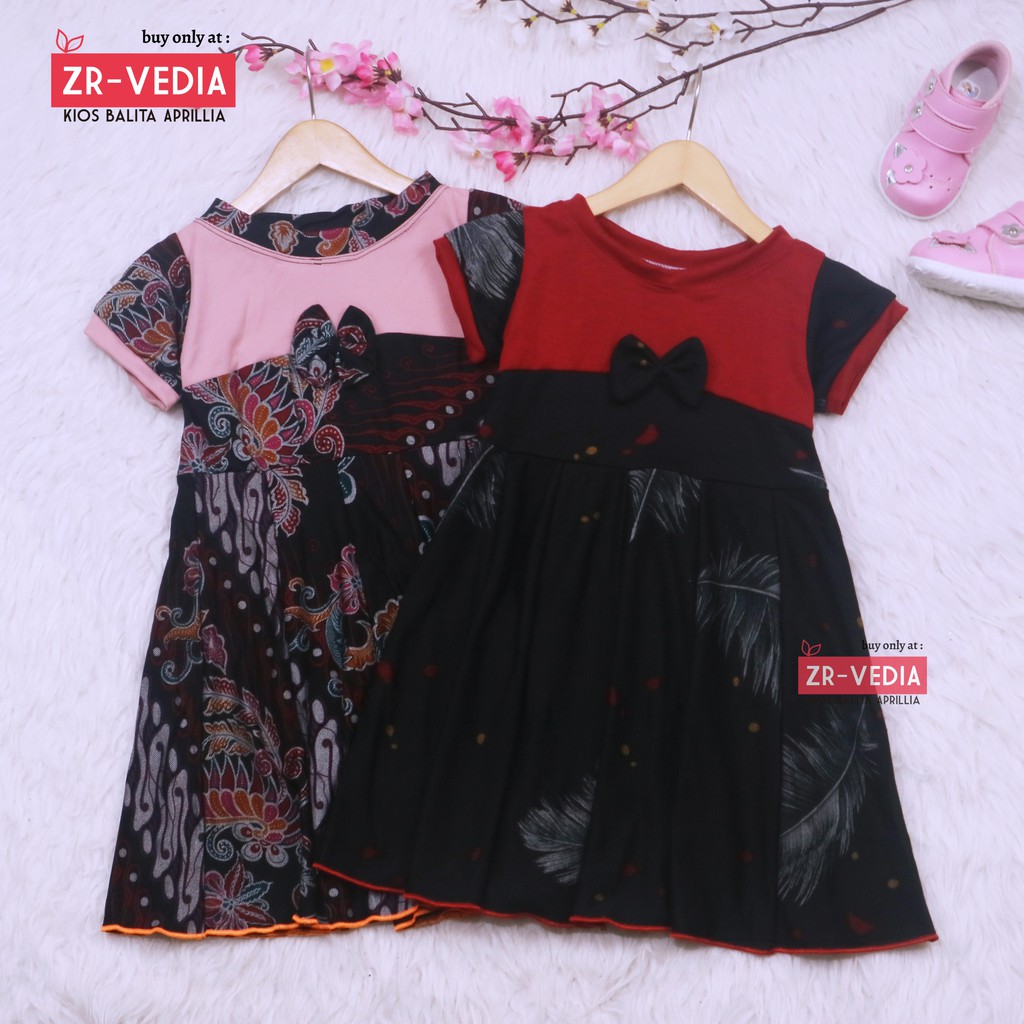 (BATIK) Dress Kelly uk Bayi-6 Tahun / Dres Anak Perempuan Pesta Murah Baju Harian Gaun Grosir Cewek