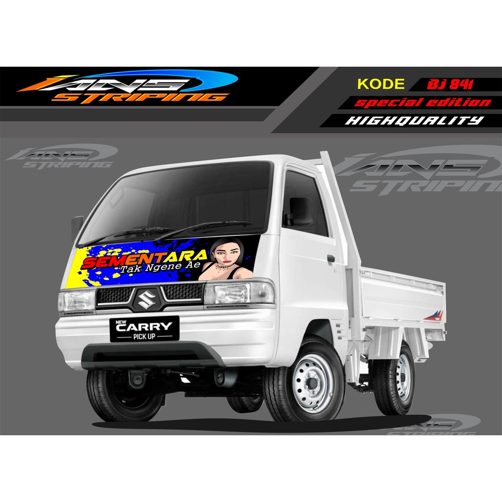 DECAL STICKER KAP MOBIL CARRY/ STIKER KABIN DEPAN MOBIL CARRY PICK UP / STICKER TERBARU