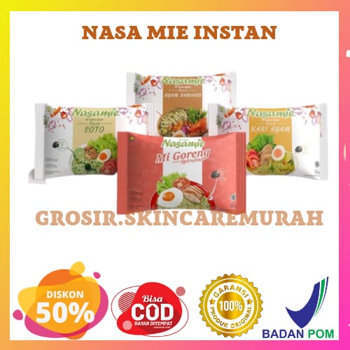 

Nasa Mie Sehat Tanpa MSG / MIE NASA / MIE SEHAT / DENGAN SPIRULINA / BPOM / ORIGINAL / GROSIR.SKINCAREMURAH