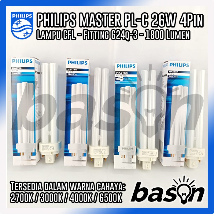 PHILIPS MASTER PL-C 4 PIN 26W - Lampu CFL 4P