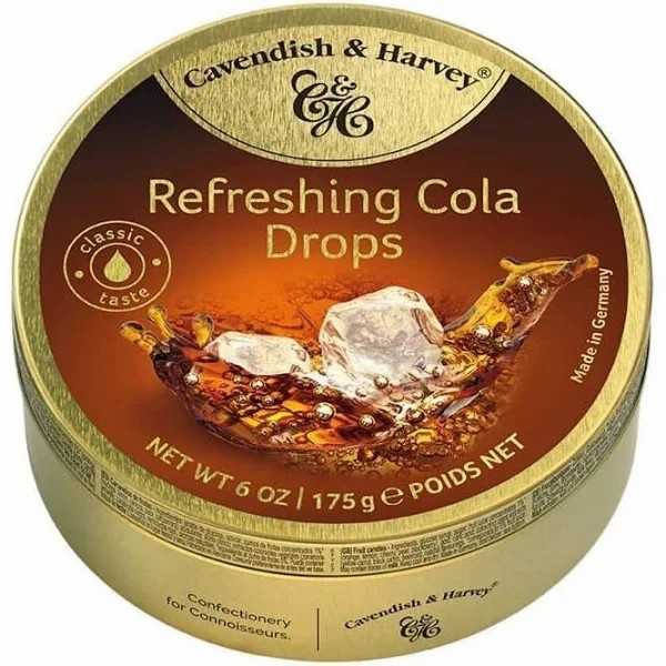 

Cavendish & Harvey Refreshing Cola Drops 175gr - Permen Rasa Cola