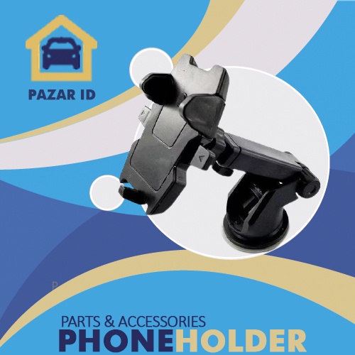 Holder Hp Mobil Model Jepit Fleksibel Panjang Dapat Di Atur dan Bisa Ditempel Di Spion Kaca Dashboar