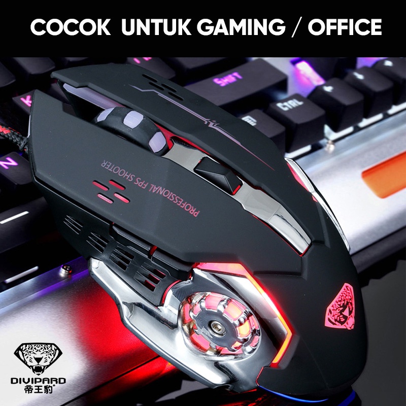 Mouse Gaming USB Kabel DIVIPARD Gaming Mouse G-502 Gaming Mouse
