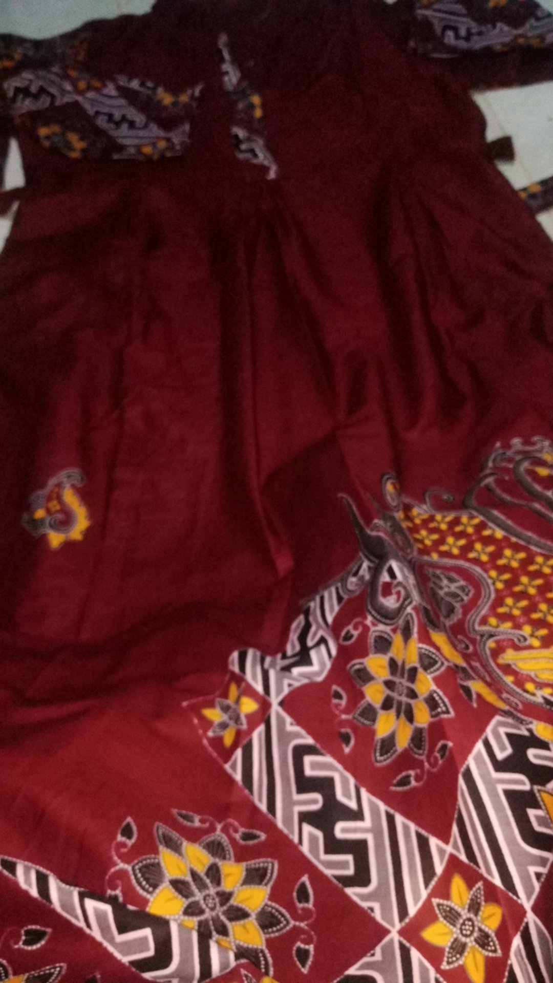 Gamis Batik Sriwedari Maxi Bumil/busui Katun Sogan Allsize & Jumbo