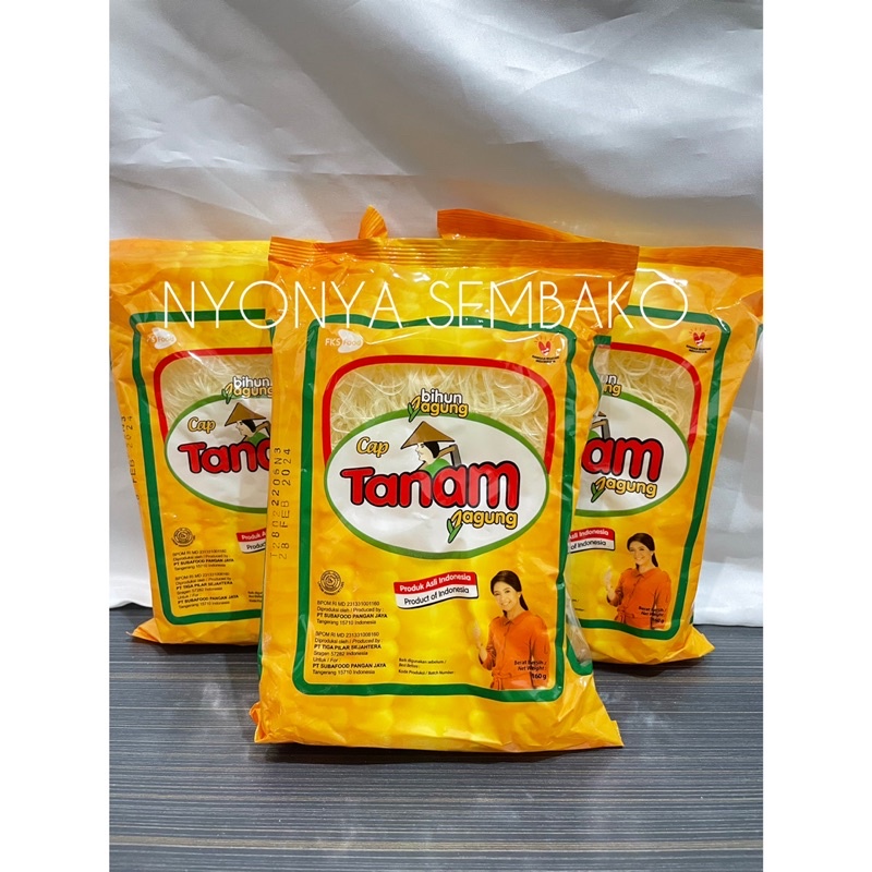 

[CLEARANCE SALE. MOHON BACA DESKRIPSI] CAP TANAM BIHUN JAGUNG / BIHUN KERING / BIHUN MENTAH 160GR (LOCAL BRAND)