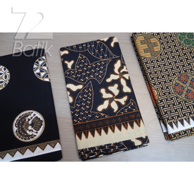 KAIN BATIK PREMIUM Bahan Katun Motif Bulat Sogan Kawung Kontenporer Modern Hitam Item 724250 Cap 72 Jarik Jarit Samping Kebat Panjang Batik Katun Modern Premium Bahan Seragam Batik Pernikahan Kantor Keluarga Murah Kamen Jadi Batik Bali Lembaran