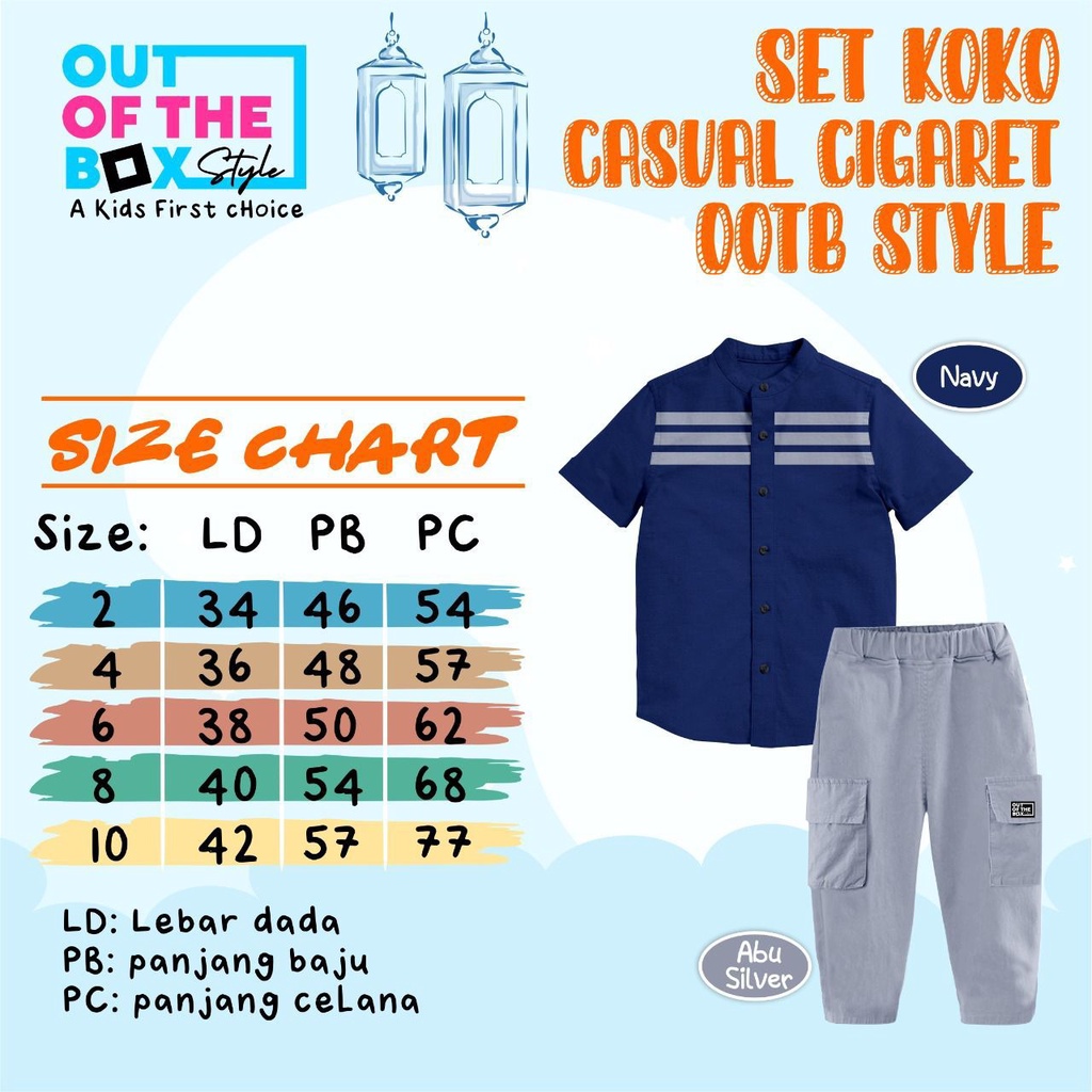 SET KOKO CASUAL CIGARET OOTB STYLE
