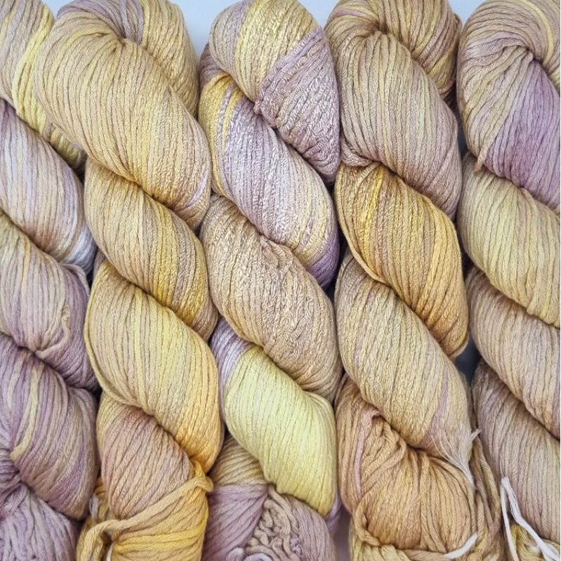 Benang Rajut Cotton Katun Ombre Hand Dyed - Mystic Caramel