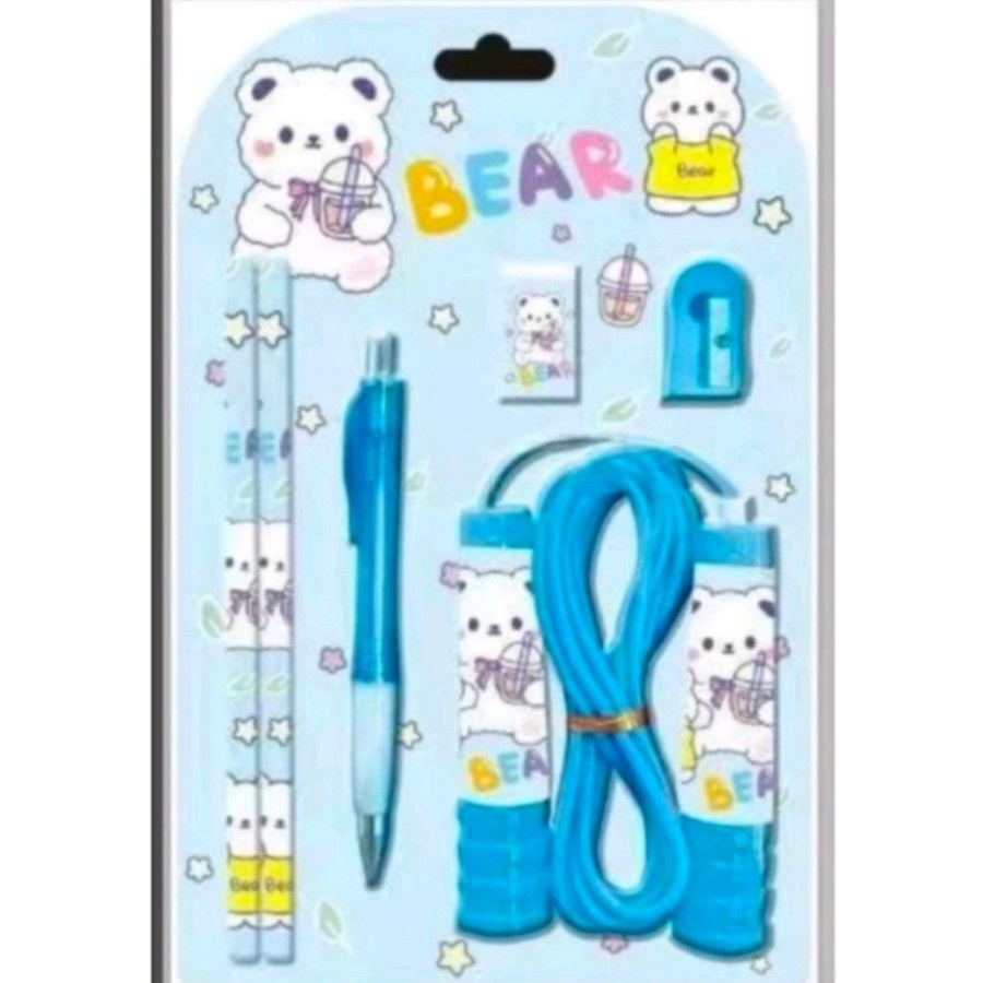 

[KODE 6031] Paket Alat Tulis 6in1 Karakter Set Alat Tulis Sekolah - 6031