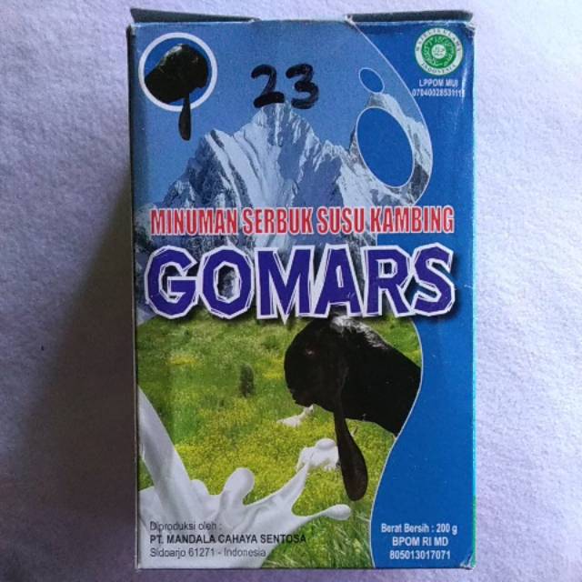 

Termurah Terlaris best seller Susu Kambing Gomars 200gr