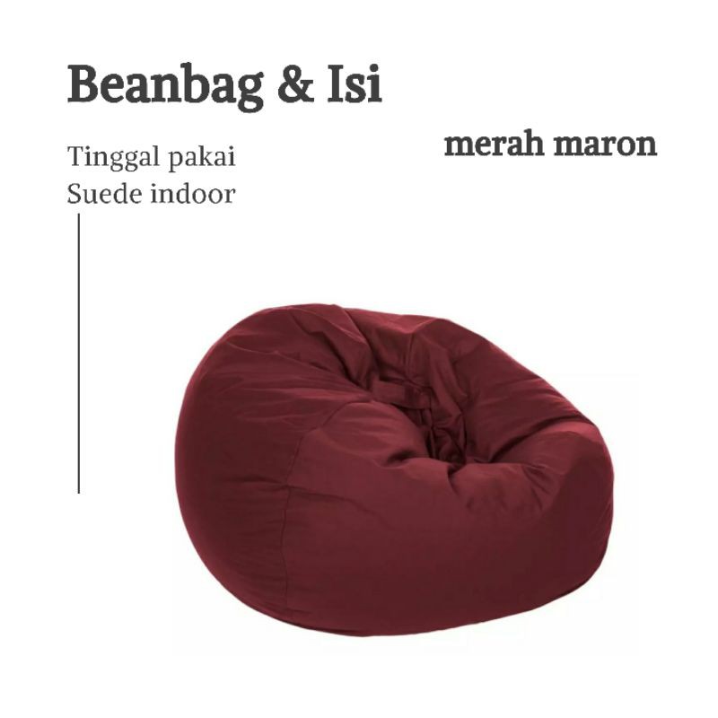 Bean bag. oval termasuk isi M