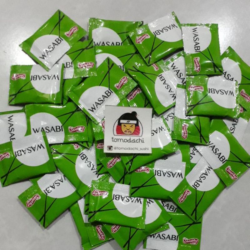 Jual Tomodachi Wasabi Sachet Shirakiku Wasabi Wasabi Pocket Halal Shopee Indonesia