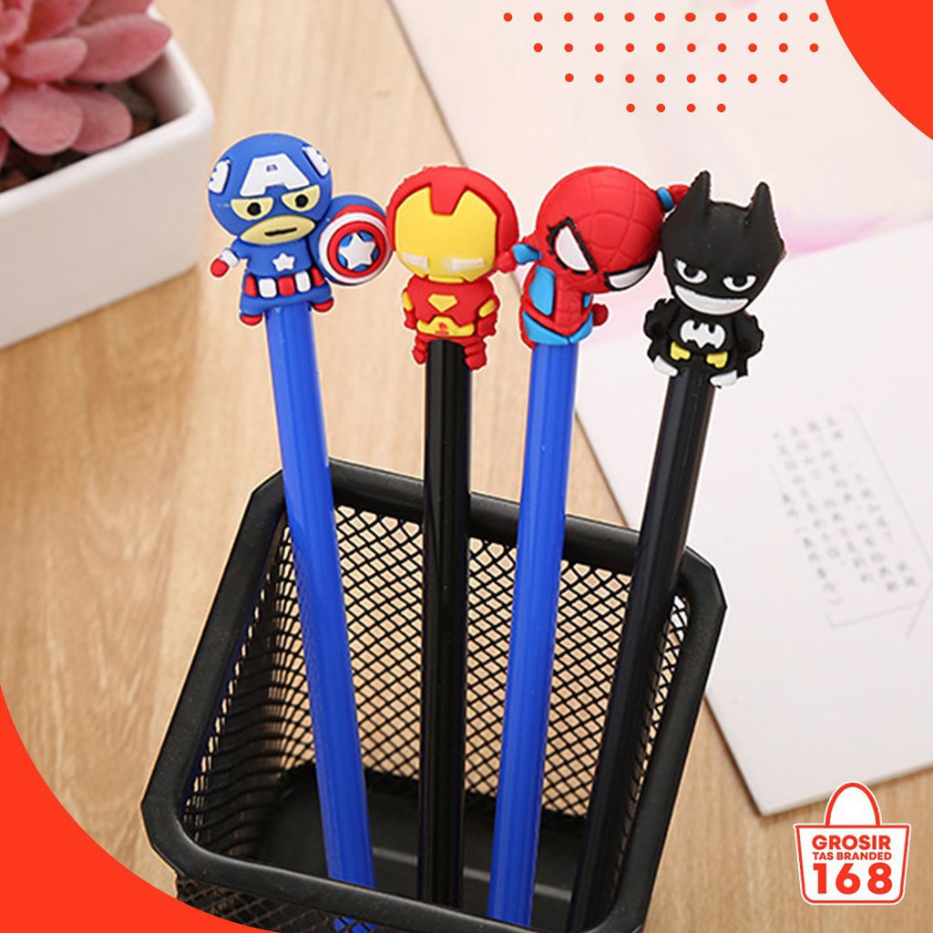 

PULPEN KARAKTER SUPERHERO/PULPEN LUCU IMPOR/ALAT TULIS