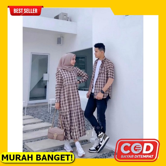 Set Couple Damara Set Couple Jumbo Baju Gamis Wanita Model Terbaru 2022 Gamis Busui Couple Pasangan 