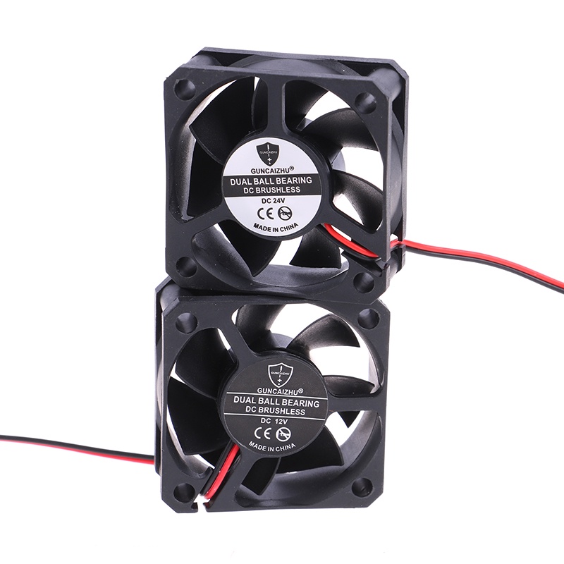 {LUCKID}5020 5V/12V/24V 50*50*20 mm 2wire 2-Pin Server Inverter Cooling Fan