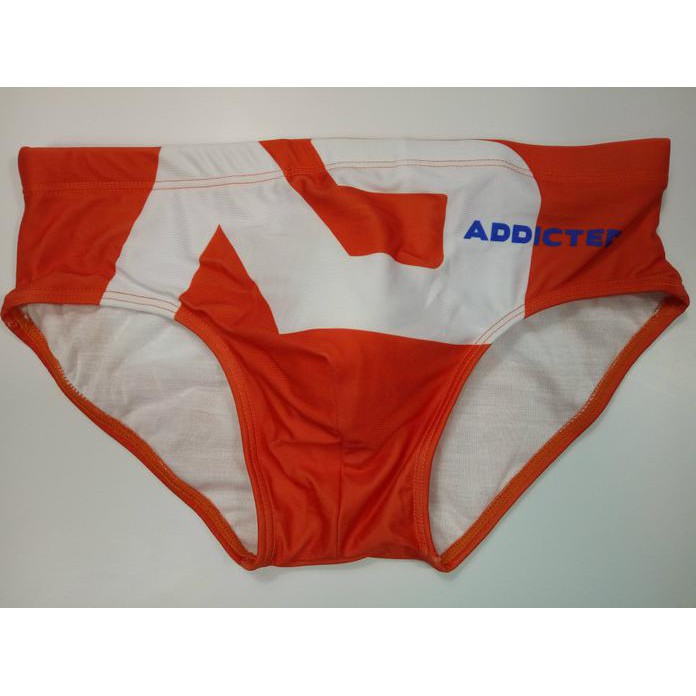 CELANA RENANG PRIA ADDICTED, MEN'S SWIMWEAR BOXER. READY STOCK - ORANGE, L
